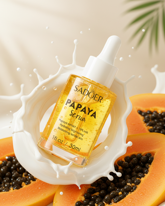SADOER Serum de Papaya + Leche Natural Hidrata, Ilumina y Rejuvenece tu Piel.
